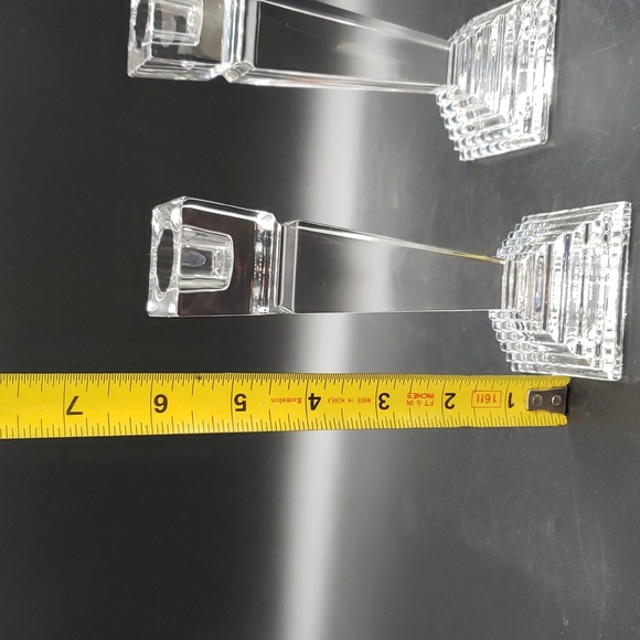 Beautiful set of 2 Lenox  Crystal Monument Collection Candle Stick Holders